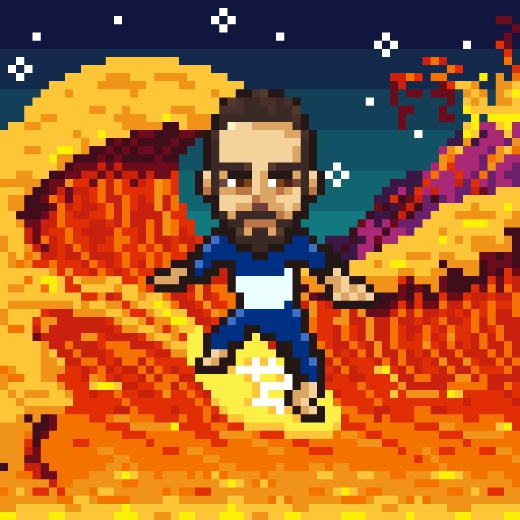 Hero of Bitcoin digital edition game box with microSD card and hand-drawn pixel art for Bitcoin Spiel fans