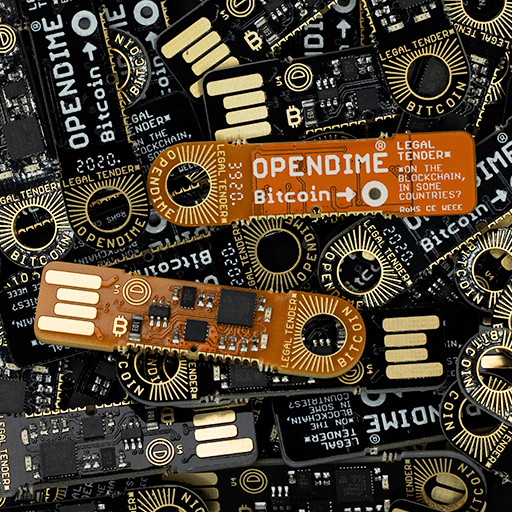 Opendime v4 Bitcoin USB-Stick für sicheren physischen BTC-Transport und Selbstverwahrung