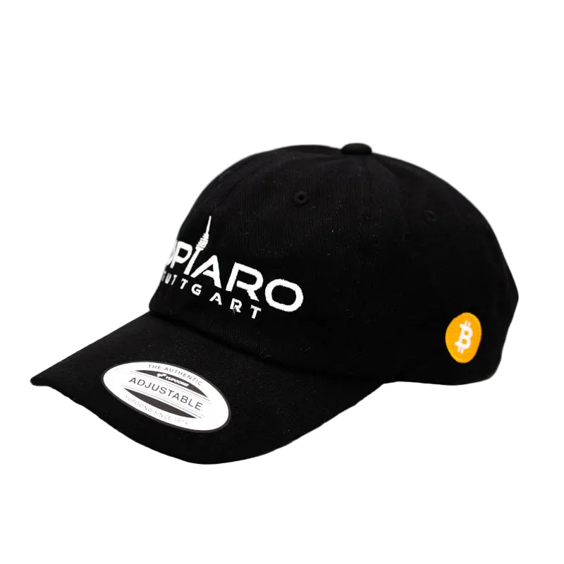 Limited edition Copiaro Cap with oldschool "Don’t Trust. Verify." logo, 100% cotton twill, low profile design.