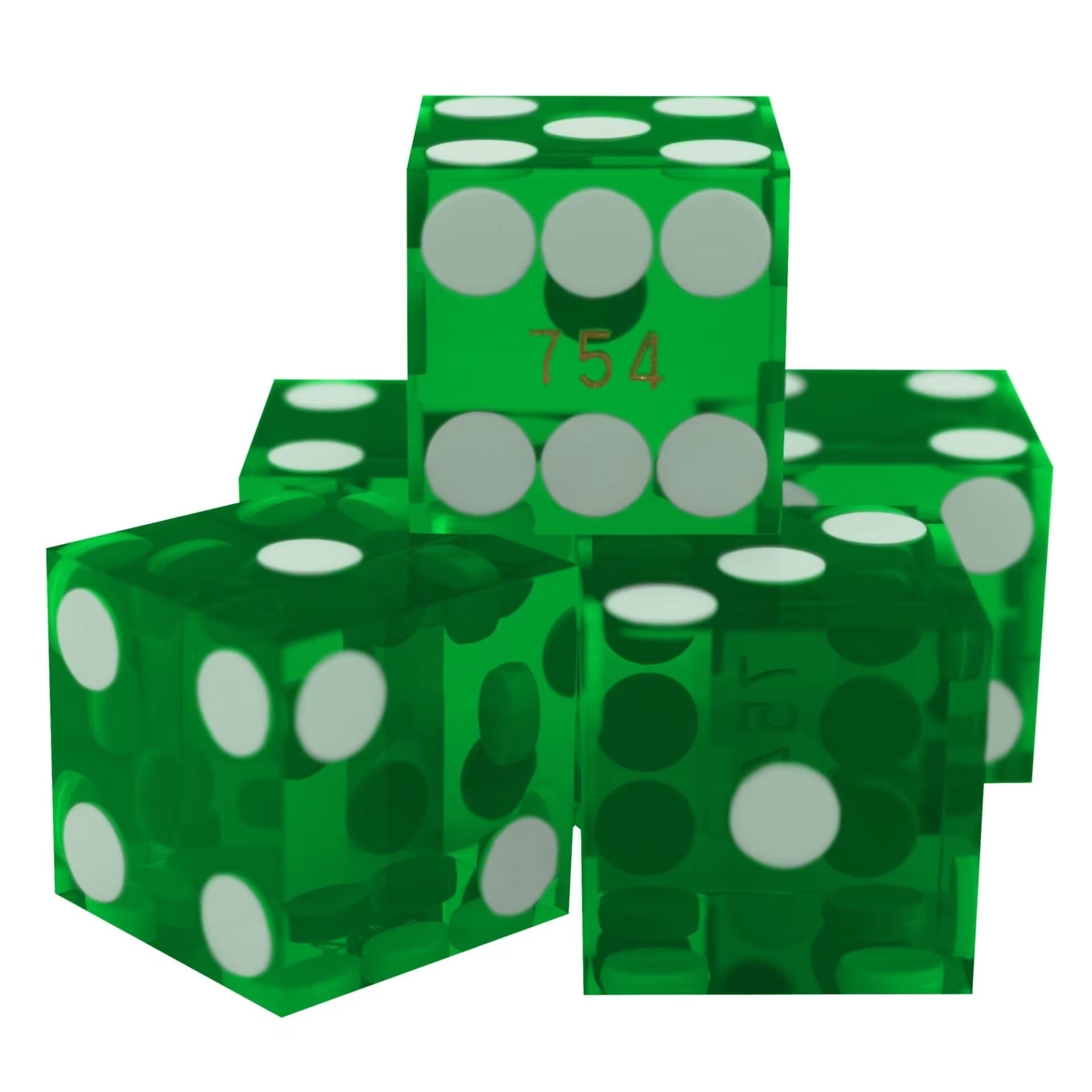 Casino Precision Dice 19 mm, Serialized (Set of 5)