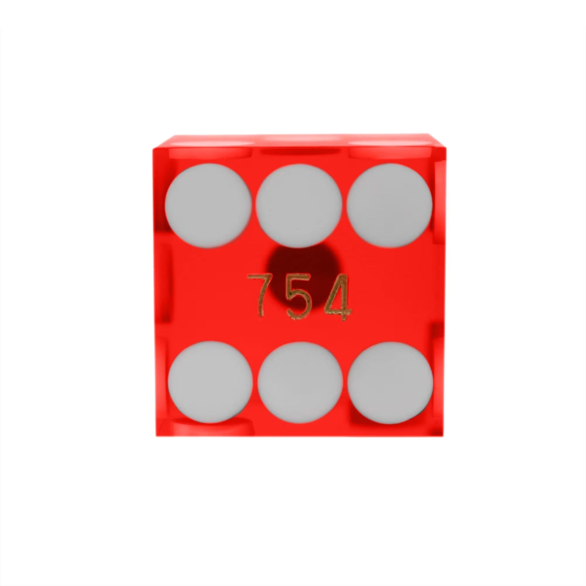Casino Precision Dice 19 mm, Serialized (Set of 5)