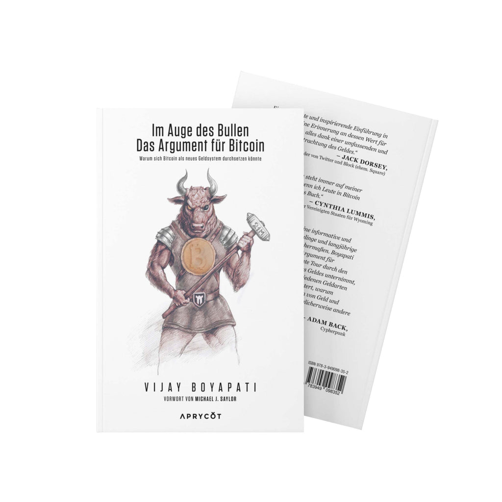 Cover des Softcover-Buchs Im Auge des Bullen Das Argument für Bitcoin von Vijay Boyapati