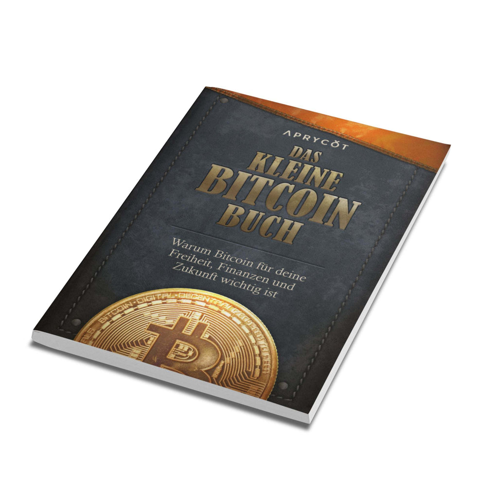 Softcover edition of Das kleine Bitcoin-Buch by The Bitcoin Collective, a 125-page beginner's guide on Bitcoin basics and global impact.