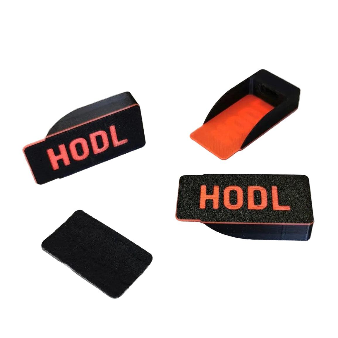 BitBox02 Cover in verschiedenen Designs mit Bitcoin- und HODL-Logo zum Schutz der BitBox02 Hardware Wallet