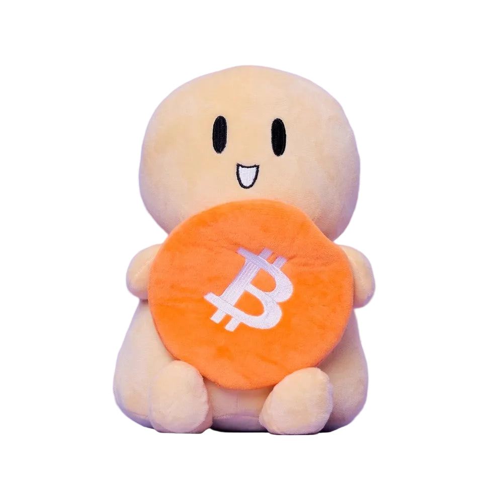 The Little HODLer plush toy 30x21 cm soft polyester cuddly companion for Bitcoin fans and kids CE-certified