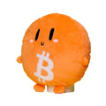 Little Bitcoin plush toy inspired by Lina Seiches comics, 30x30 cm, soft polyester cuddle companion for crypto fans