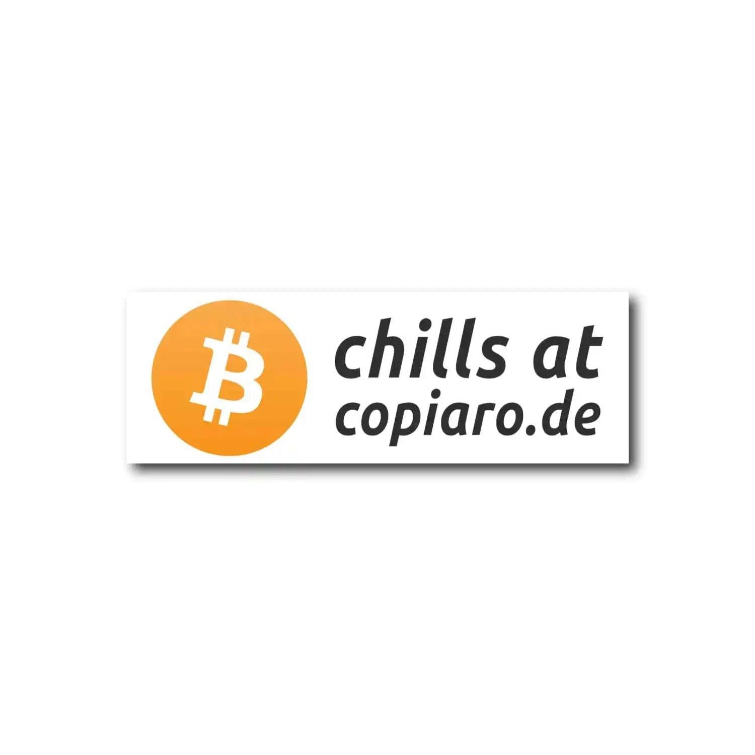 Bitcoin Sticker-Set Copiaro Edition with 30 weatherproof bitcoin slogan stickers and bonus design