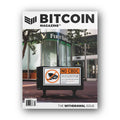 Bitcoin Magazine Issue #30 The Withdrawal Issue cover inscribed on Bitcoin blockchain, featuring Bitcoin finance topics and artwork by Cryptograffiti