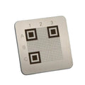 SteelQR C12 stainless steel plate for QR-Code Bitcoin Backup of 12-word BIP39 seed, fireproof and corrosion-resistant