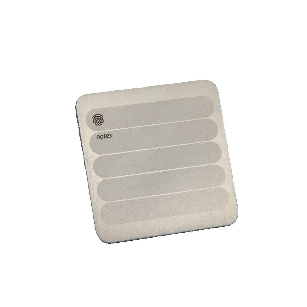 SteelQR C24 stainless steel QR-Code Bitcoin Backup plate for secure 24-word BIP39 seed storage