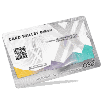 Coinfinity Card Wallet für sichere Cold-Storage Bitcoin Lagerung im Kreditkartenformat