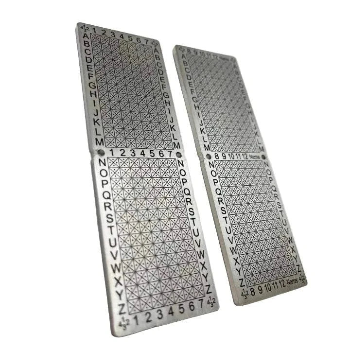 CodlCard Punchplate 12-Wörter Edelstahl Bitcoin Backup robuste BIP39 Seed-Sicherung wasserfest korrosionsbeständig