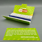 WeedSigner premium rolling papers with Bitcoin-themed booklet and reusable rolling tray