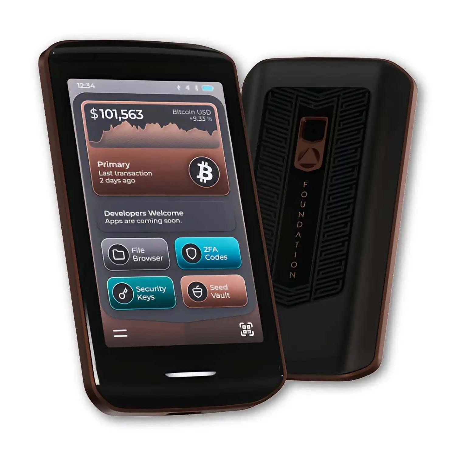 Foundation Passport Prime Bitcoin-only hardware wallet with QR code scanner and air-gapped security