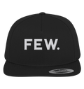 Premium Bitcoin Snapback FEW logo 5-panel cotton cap with adjustable snapback and green underbill