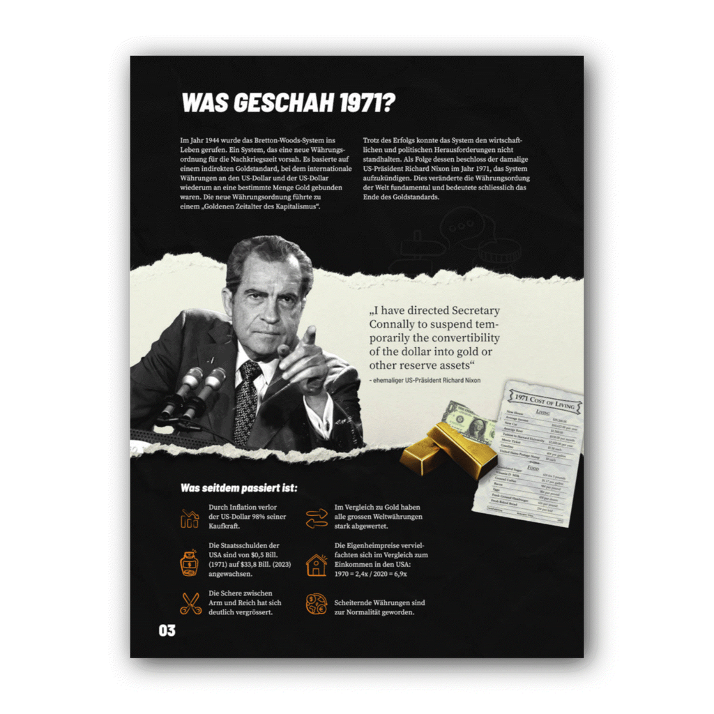 Gesundes Geld Bitcoin Booklet cover with 12 educational chapters and partnership logos