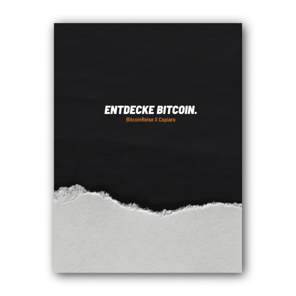 Gesundes Geld Bitcoin Booklet cover with 12 Bitcoin facts and educational content