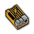 Minimalist Fullnode Bitcoin patch design for apparel by Kanuto, supporting decentralized network sovereignty