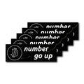 Bitcoin Sticker Number Go Up weatherproof set of 10 with optimistic design