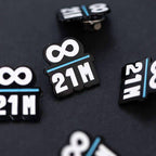 Knut Svanholm Bitcoin Pin with infinity and 21 million design by Kanuto