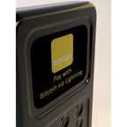 Opago Lightning POS-Terminal Copiaro Limited Edition black device for Bitcoin payments via Lightning Network with NFC, QR code, and offline PIN options