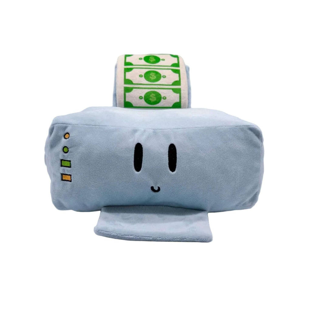 The Little Printer plush toy inspired by Lina Seiches comics, 27x16x10 cm, 100% polyester, hand wash only