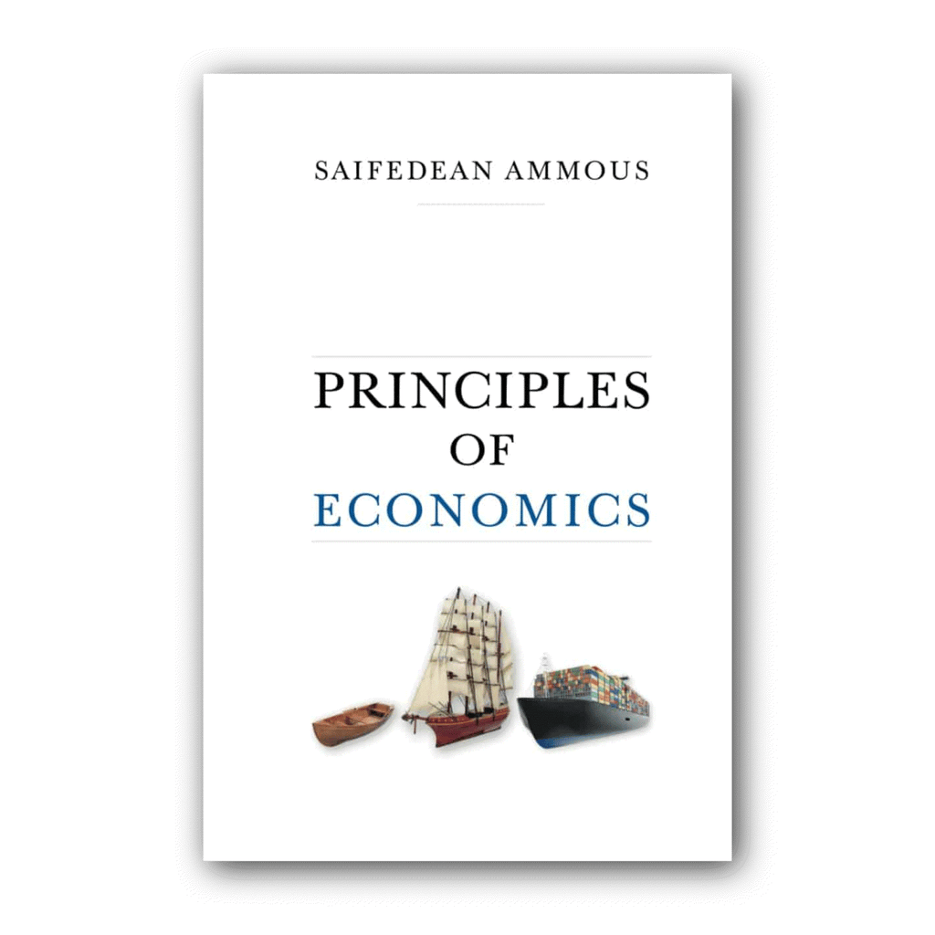 Principles of Economics hardcover book by Saifedean Ammous on Austrian economics and Bitcoin standards