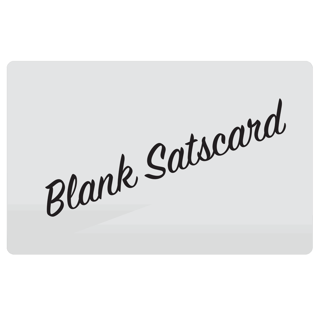 Satscard NFC Bitcoin Karte in Kreditkartendesign für sichere BTC Cold Storage und einfache Übertragung via Tap