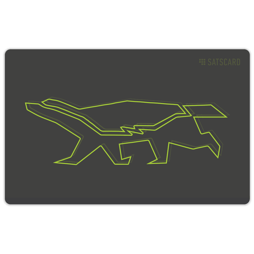 Satscard NFC Bitcoin Karte in verschiedenen Designs als sichere Cold Storage Geschenkkarte mit NFC-Technologie