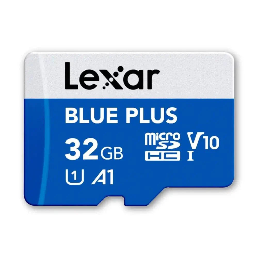 Lexar Blue Plus 32GB Micro SDHC Karte mit SD-Adapter, 100MB/s, UHS-I, U1, V10, A1 ideal für Hardware Wallets und Bitcoin Nodes