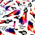 Set of 10 Bitcoin Stickers featuring a Hodl Samurai design symbolizing perseverance and discipline