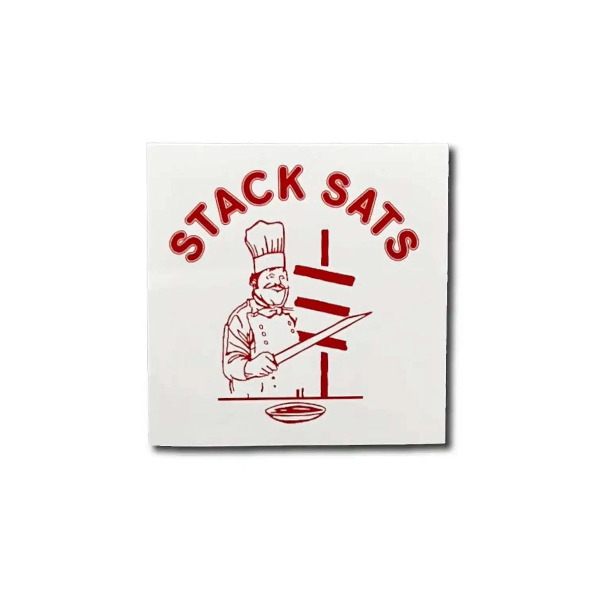 Stack Sats Sticker Stack Sats Sticker - Bitcoin Aufkleber im Dönermann‑Stil | Hochwertig ...