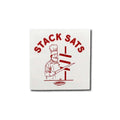 Stack Sats Sticker in Dönermann style with matte digital print, 5x5 cm for laptops and bottles