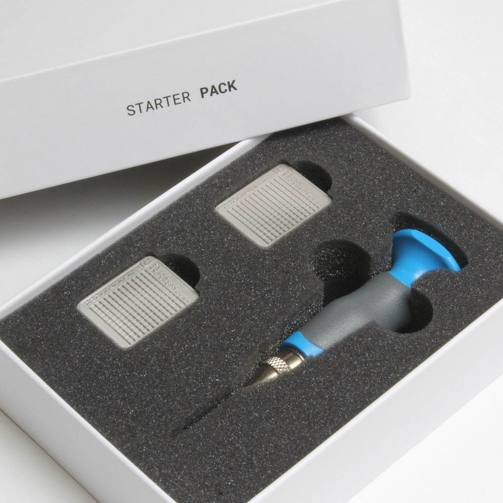 Tiny Seed Titan backup device made of pure titanium, corrosion-resistant, fireproof, discreet with NFC case and guided engraving for crypto seed security