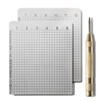 Steelwallet Backup Edelstahlplatten und automatischer Stanzer für sicheres Bitcoin Seed Backup