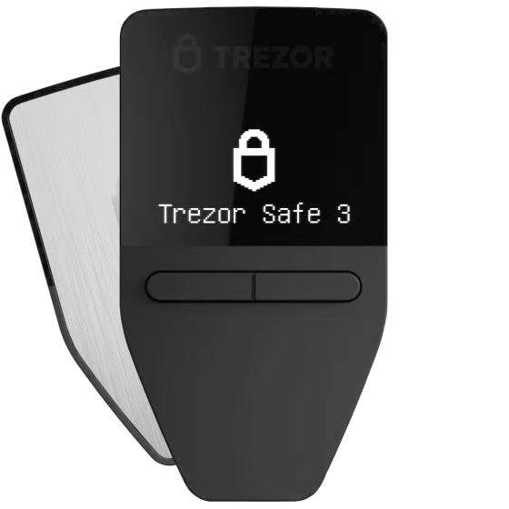 Trezor Safe 3 Hardware Wallet in verschiedenen Farben mit Secure Element und USB-C-Kabel