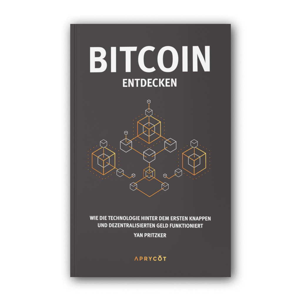 Softcover book cover of Bitcoin entdecken by Yan Pritzker, German Bitcoin introduction guide