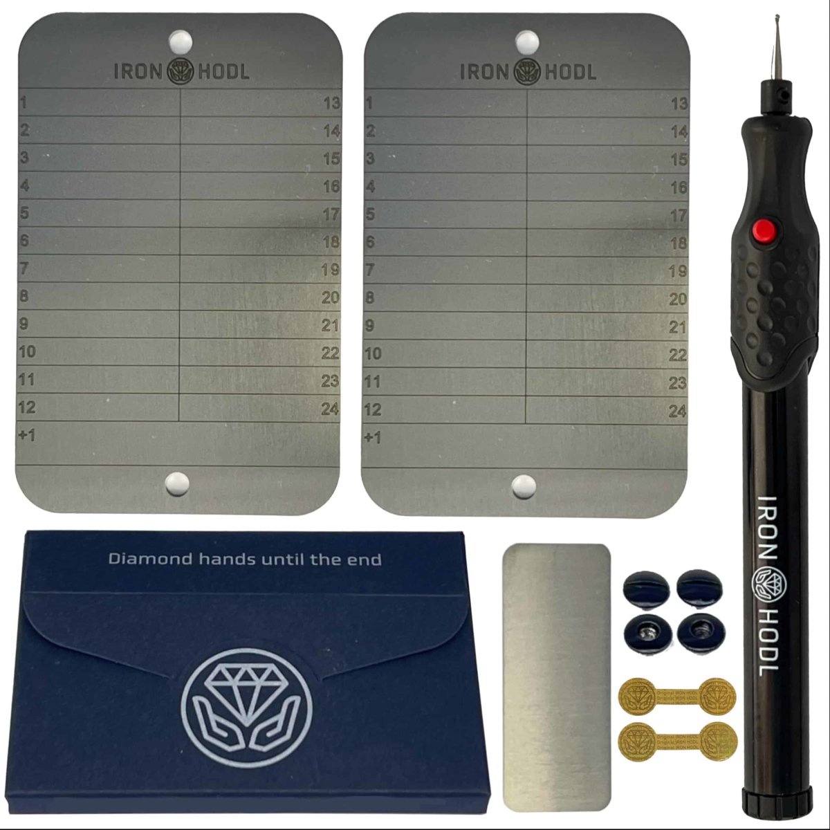 IRON HODL - Steel Wallet Backup, 17,99 €