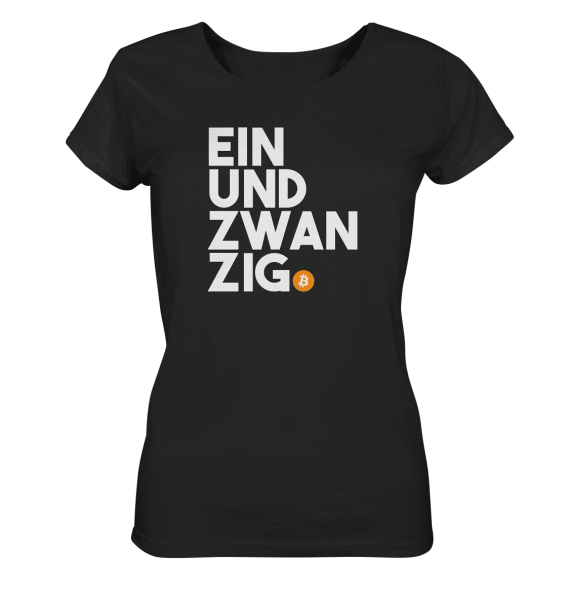 Ladies T-Shirt Einundzwanzig Logo groß - mehrere Farben, Bio-Qualität