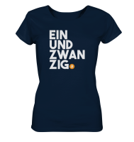 Ladies T-Shirt Einundzwanzig Logo gro&szlig; - mehrere Farben, Bio-Qualit&auml;t