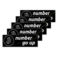 Bitcoin Sticker - Number Go Up (10 pcs.)