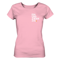 Ladies T-Shirt &bdquo;Einundzwanzig&ldquo; Logo klein - verschiedene Farben, Bio