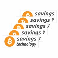 Bitcoin Sticker - Savings Technology (10 pcs.)