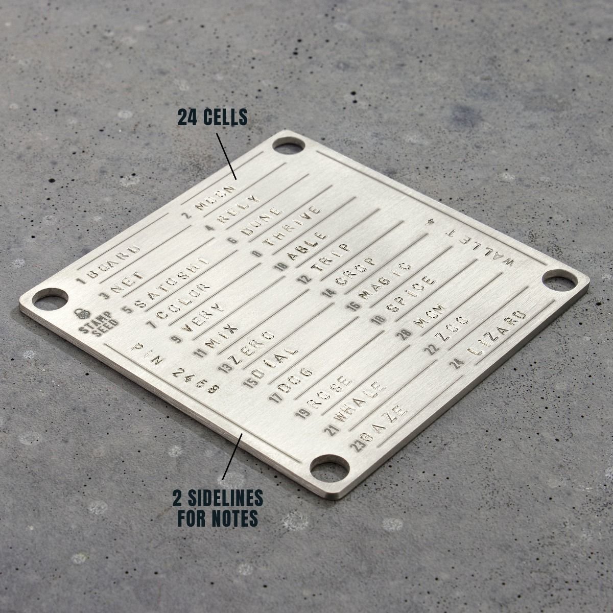 Stamp Seed - Titanium Backup Plates, 33,00 €
